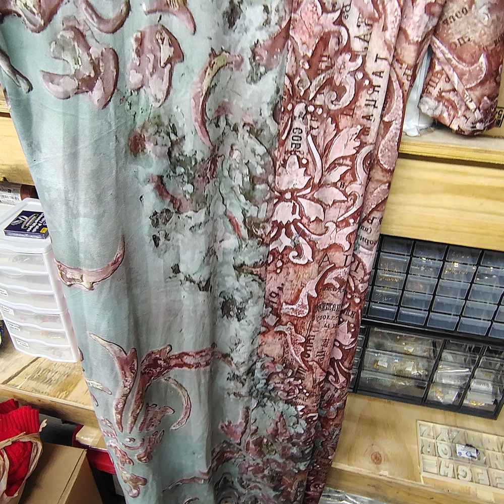 Floral Patterned Dress in Pink and Green